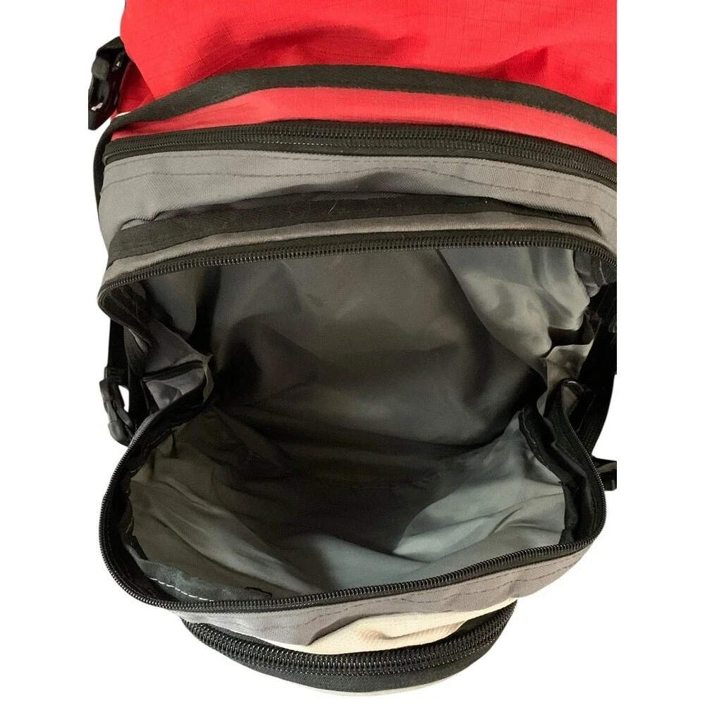High Sierra Fatboy Multi-Compartment Backpack Red, Gray and Black